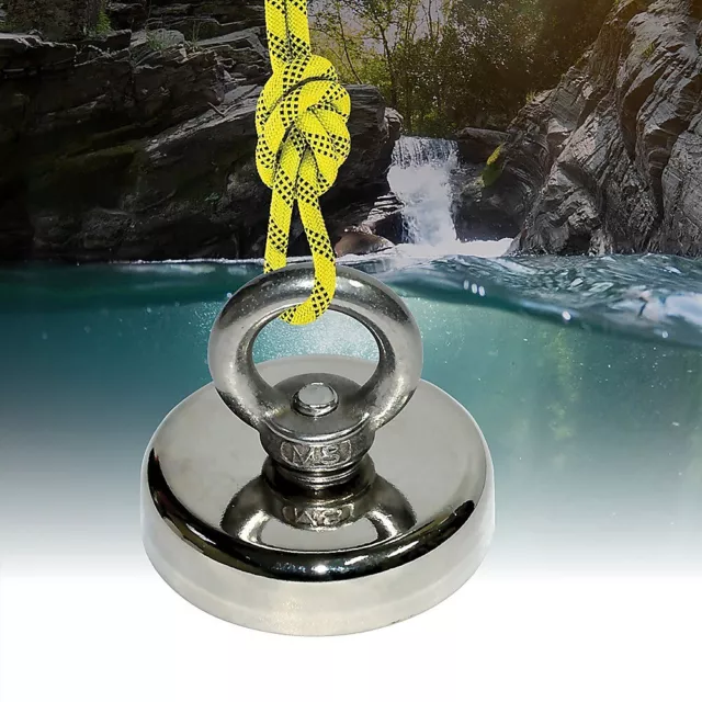 112Kg Salvage Strong Recovery Magnet Neodymium Hook Treasure Hunting Fishing