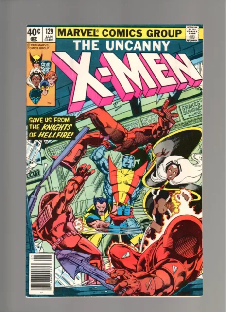 Uncanny X-Men # 129 ( 1979 ) 1St Kitty Pryde - Emma Frost Newsstand! Marvel 8.0!