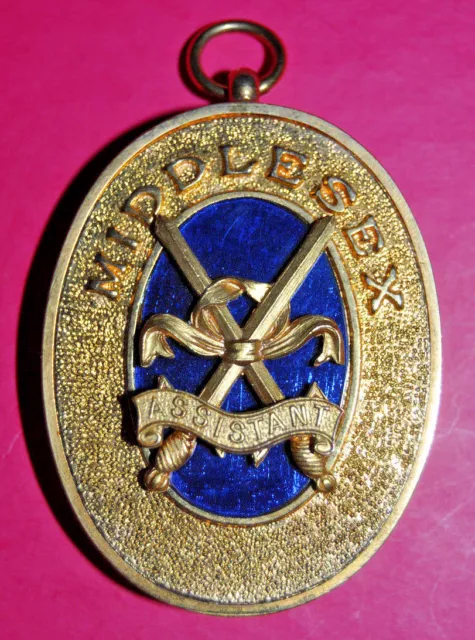 Middlesex Past Provincial Assistant Grand Sword Bearer masonic collar jewel
