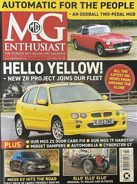 MG ENTHUSIAST MAGAZINE Issue July 2025 £11.99 - PicClick UK