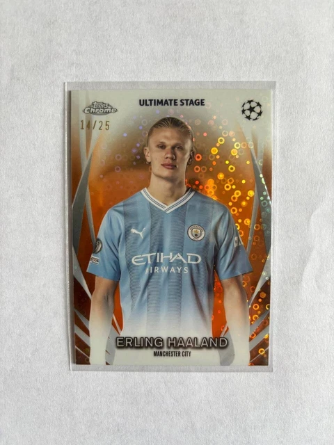 Carte Erling Haaland Topps Total Football Manchester City - Numérotée 1/5 - Rare 2022-23