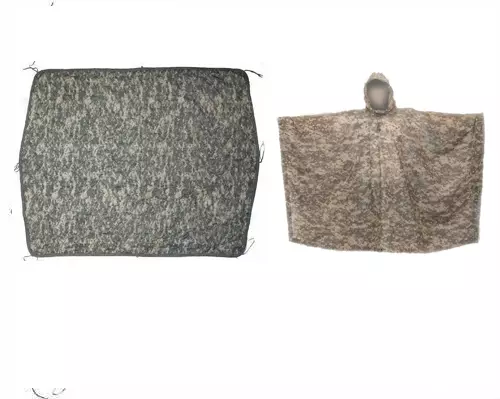 USGI Military Poncho and  Poncho Liner Woobie Blanket ACU Digital Camo Set  NEW