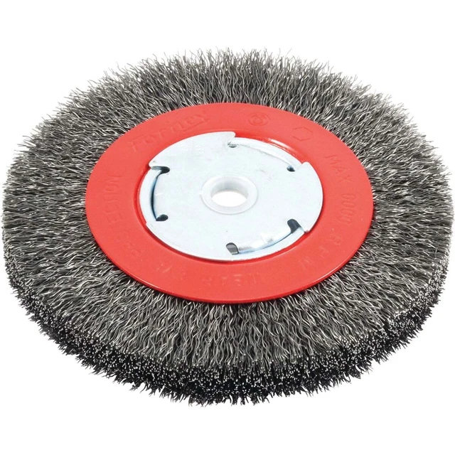 Forney 6 pulgadas Engarzado, grueso 0,012 pulgadas Paquete de 5 amoladoras de banco rueda de alambre 72750
