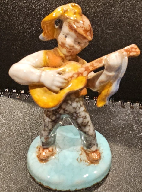 RRR RARE Vintage Czech Ditmar Urbach Porcelain Boy figurine Hand Painted