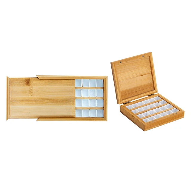 Boîte de Rangement en Bois Organiseur de Bureau Grande Capacité Boîte de Rangement