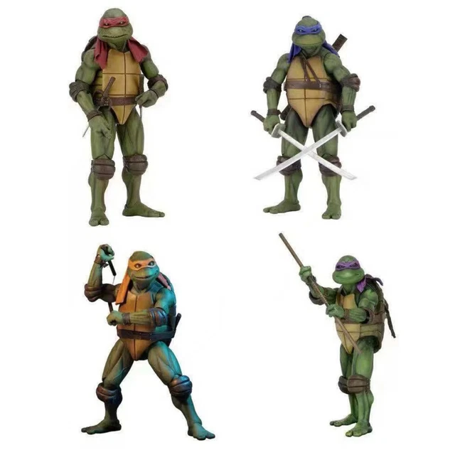 7" NECA Teenage Mutant Ninja Turtles Action Figure Statue Model Toy 1990/Movie 2