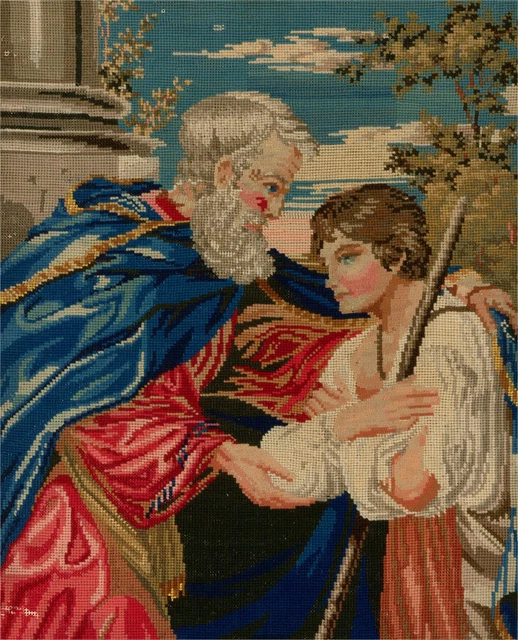Early 19th Century Embroidery - Samuel and Eli