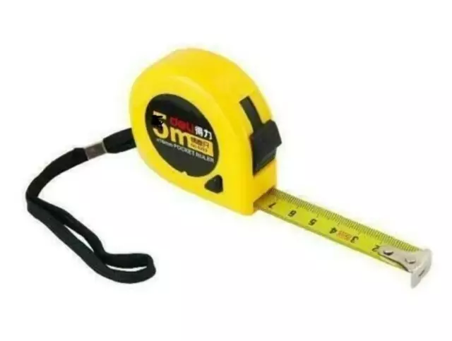 5X 3 Meter Tape Measure Power Grip Lock Classic Metric Imperial Measuring