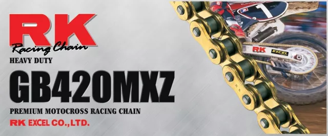 RK 420 MXZ GB Heavy Duty Chain 130 Links GB420MXZ-130