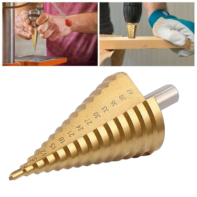 4-42mm Pied Perceuse Ars Acier Titane Cône Bout Trou Métal Cutter Forage Outil