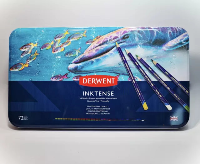 Derwent - Inktense Watersoluble Pencils Set Of 72 Tin Set