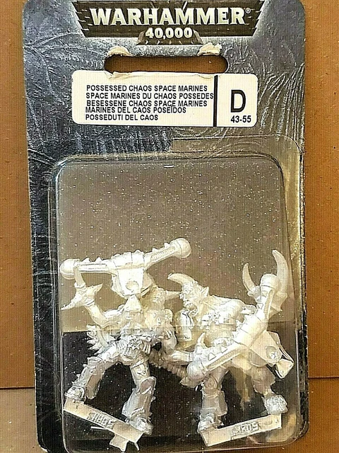 Warhammer 40k – Terminators Chaos Space Marines – Boîte Métal Complète – Non Montés Non Peints (43-19)