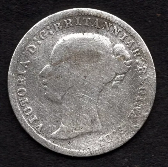 1873 VICTORIAN Silver 3 Pence coin.