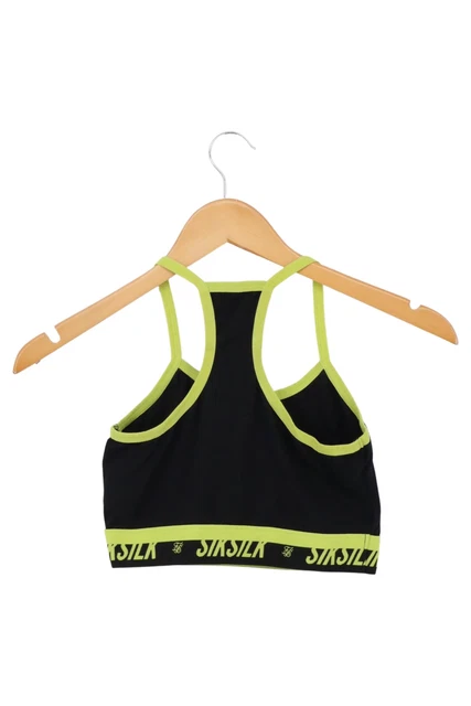 SIKSILK Damen Sport BH ohne Bügel schwarz Gr. 36 2