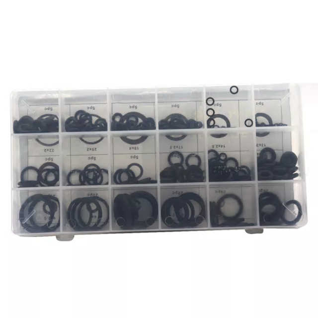 225 PCS/Set Metric Rubber Grommet Assortment Kit Electrical Gasket for Wire