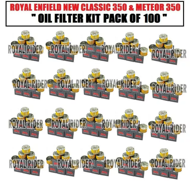 Filtro de aceite Royal Enfield 100 piezas + 1 pieza gratis para Meteor 350...