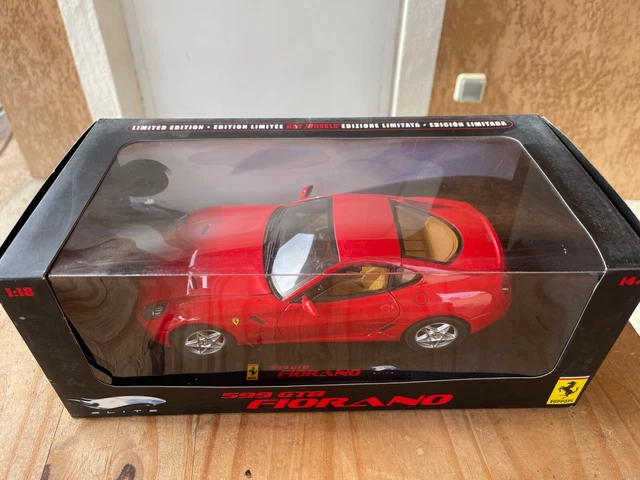 1/18 Hot Wheels Elite Ferrari 599 GTO rouge 🤝ÉGALEMENT OUVERT AU COMMERCE 🤝 | eBay