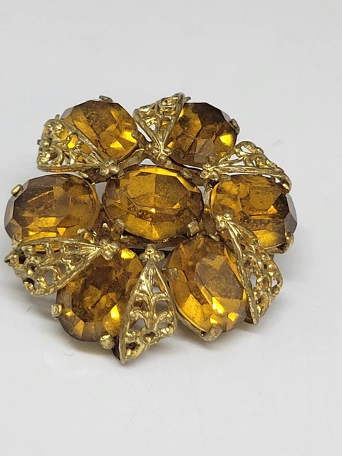 Broche Ancienne Dorée à Identifier - Modèle 126-40/A0-83 - Occasion Vintage