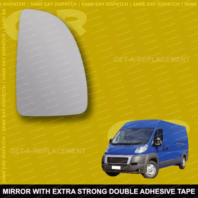 For Fiat Ducato wing mirror glass 99-06 Right Driver side Spherical