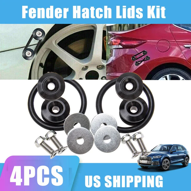 Bumper-Quick-Release-Kit 4Pcs Car Body Moldings Fasteners Fender Hatch Lids Kit