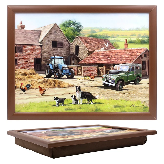 4X4 TRACTORS LAPTRAY with Cushioned Bean Bag Base Farm Lap tray for