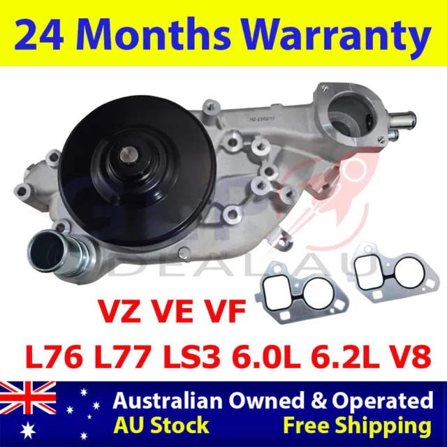 Water Pump For Holden Commodore Vz Ve Vf L76 L77 Ls3 6.0L 6.2L V8 05/09 On