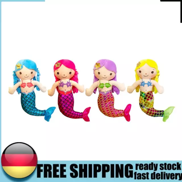 Plush Cartoon Mermaid Comfort Doll Mini Cute Pillow Baby Stuffed Toys Room Decor