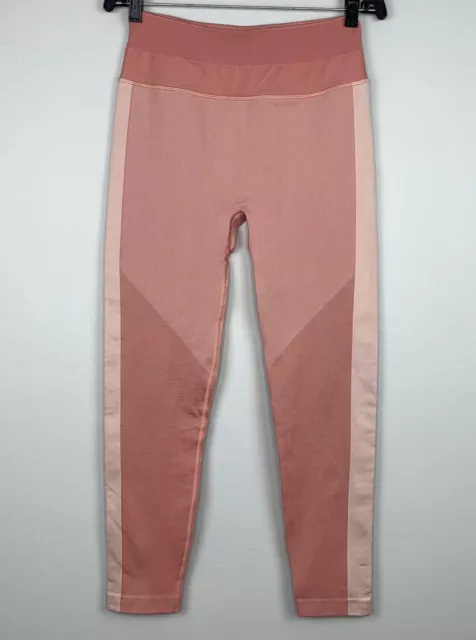 Lululemon Ebb to Train Leggings Tight Abstract Pink Salmon Color 25 Size 8