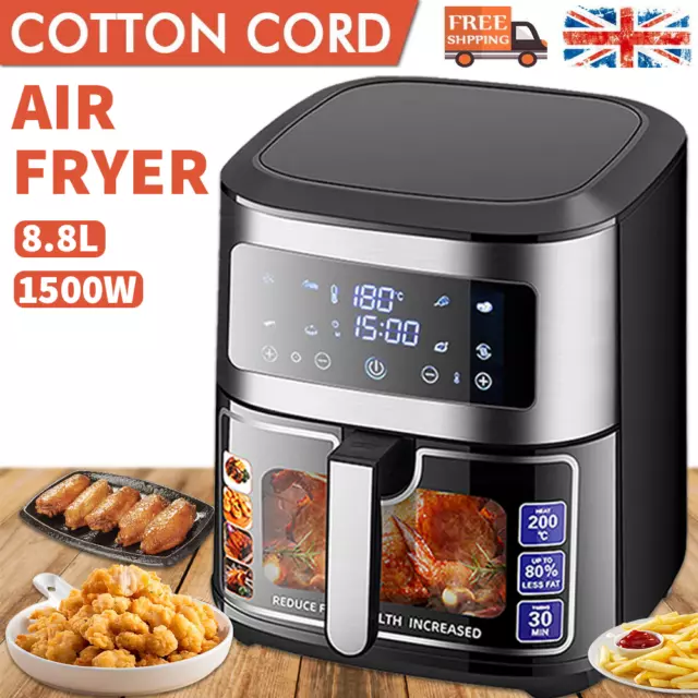 1500W Air Fryer 8.8L LCD Fryers Oven Airfryer Healthy Cooker Oil Free Kitchen