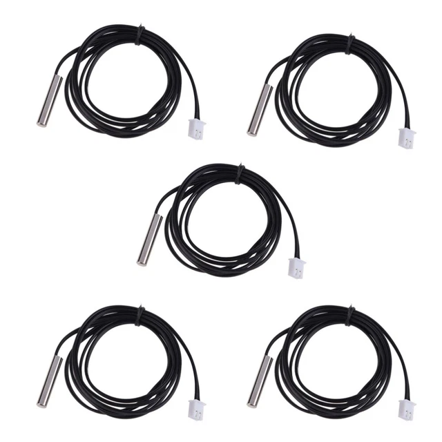 Sonde De Température PT1000 Avec Câble PTFE - Longueur 1 à 15m, Résiste à +400°C, étanche, Neuve