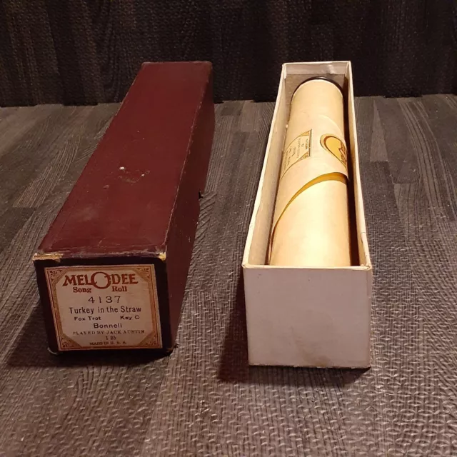 Melodee Piano Song Roll Turkey In The Straw Dox Trot Bonnell Vintage Key C