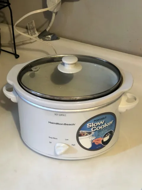 Hamilton Beach Brands Crock Pot Slow Cooker SC19 3 Quart !