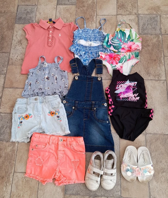 NEXT.Polo RL.Adidas.Girls Summer Clothes Bundle Age 3-4 years.Swimwear.Trainers