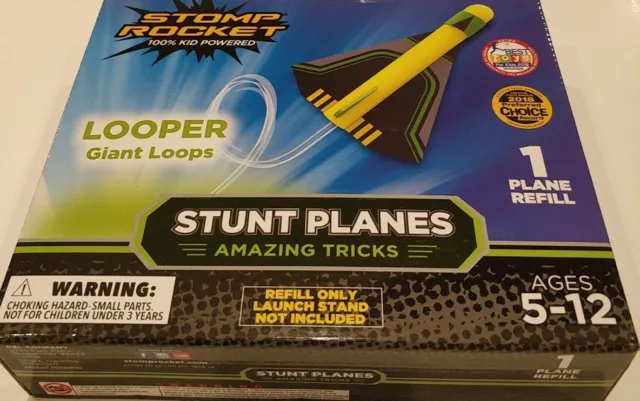 Stomp Rocket 100% Para Niños Looper Giant Loops Aviones Acrobacias Increíbles Trucos