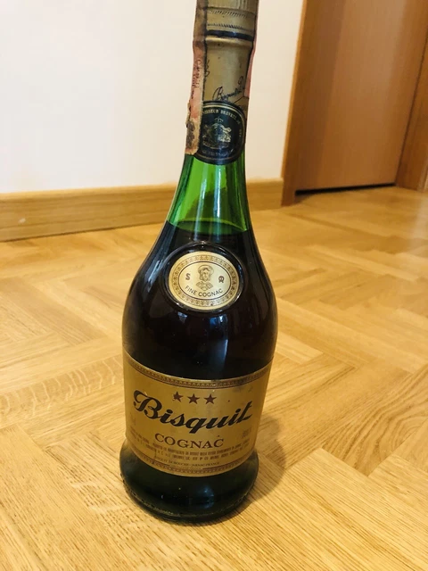 Cognac Vintage Trois Étoiles Années 1960 Bisquit Dubouché