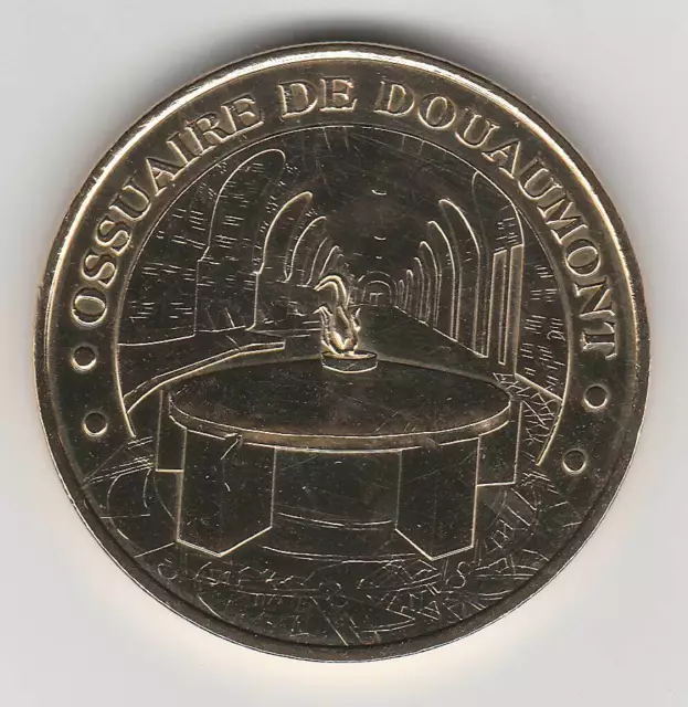 A 2009 Token Medaille Souvenir Mdp -- 55 100 N°10 Ossuaire Douaumont La Flamme