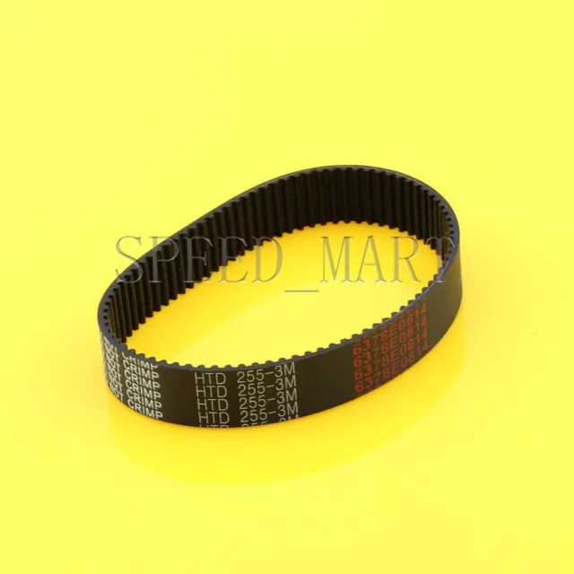 255-3M HTD 3mm Timing Belt 85 Tooth Cogged Rubber Geared 15mm Wide CNC Drives