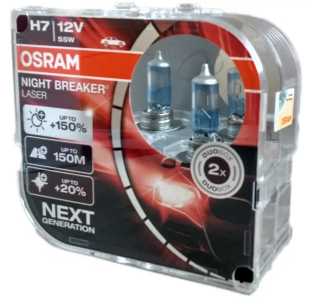 H7 Osram Nightbreaker Laser 150 Next Generation 2er Box 64210NL-HCB