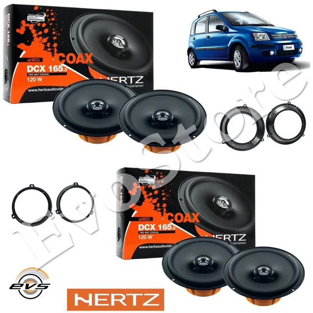 Kit 4 Casse Altoparlanti Hertz Dsk 165.3 Anteriori per FIAT PANDA 312 dal 2012