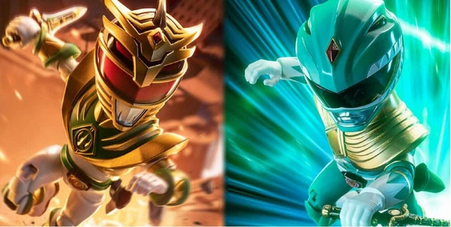 Lord Drakkon and GREEN RANGER ACTION.Q MIGHTY MORPHIN POWER RANGERS