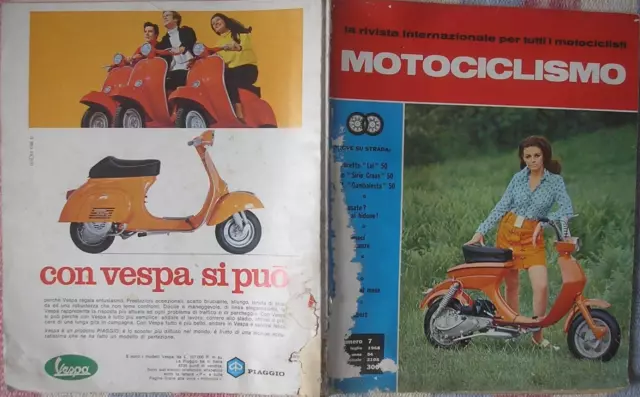 Motociclismo 7 1968 Lambretta Lui Itom Sirio Bm Gambalesta 50 Poster Phil Read