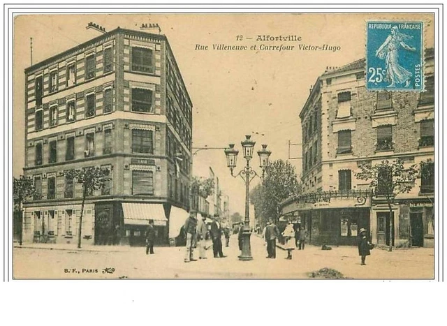 94.Alfortville.rue Villeneuve Et Carrefour Victor Hugo