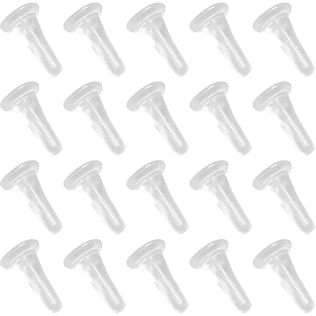 100 pz tappo orecchini tappo di bloccaggio spina foro singolo prevenzione allergie