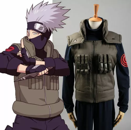 Naruto Hatake Kakashi Anbu Uniform Cosplay Costume