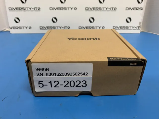Yealink W60B Noise Reduction System 8 Line HD VoIP DECT IP Base Cordless Station