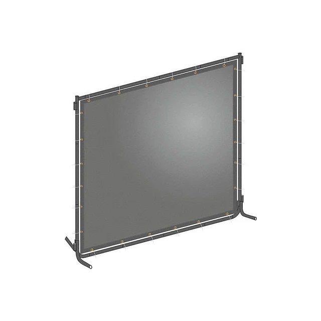 WESTWARD 22RN74 Welding Screen, 4 ft H, 6 ft W, Gray