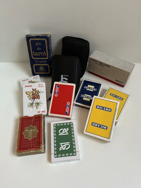 Lot De Jeux De Cartes Et Tarot Piatnik Grimaud Ricard Loto Et Autres