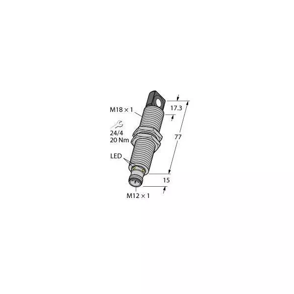 Turck Ultraschallsensor RU40UM18ESLU8X2H1151 Taster 1610111 Ultraschallsensor