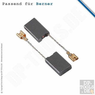 Berner 2 Balais à Charbon Du Moteur pour BERNER Meuleuse Ws 230 AC 6,3x16x22mm 