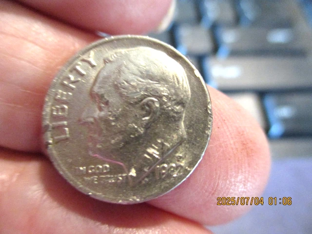2020 P ROOSEVELT Dime Has Die Chips On Obverse And Reverse